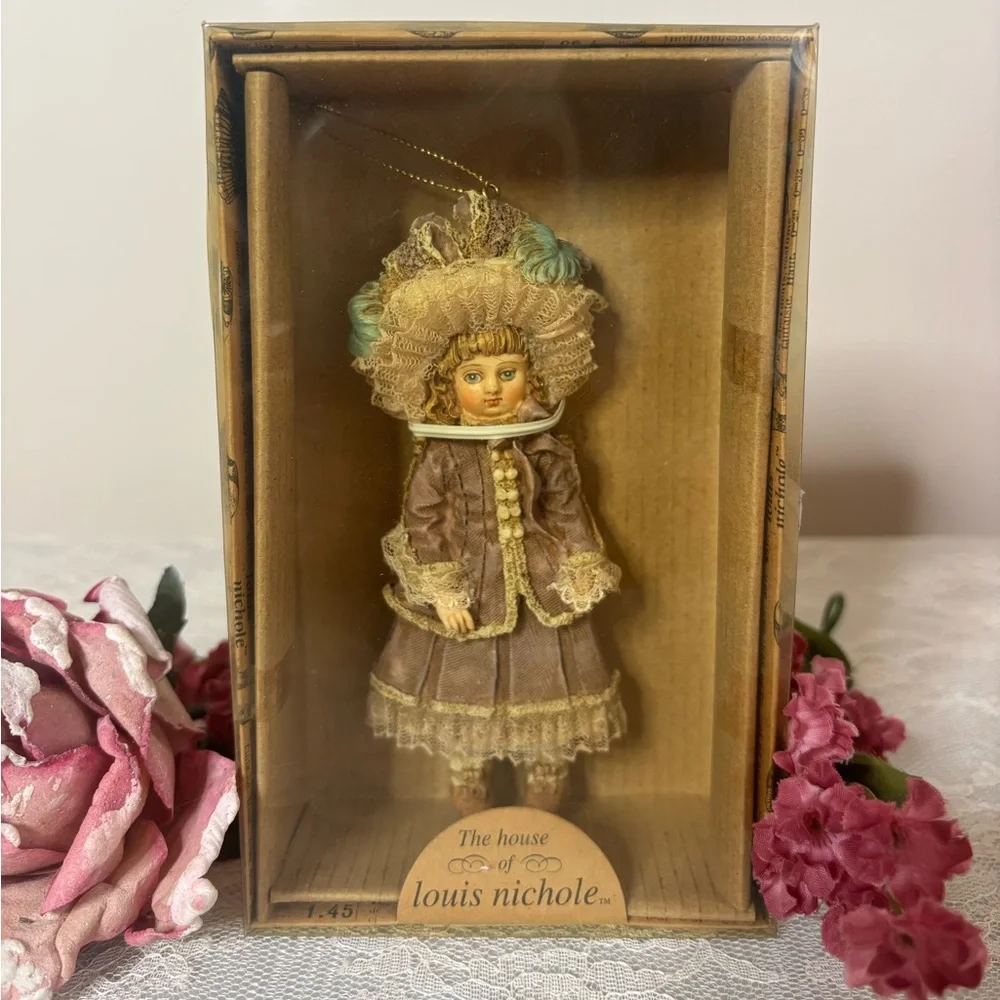 Vintage Victorian Christmas Tree Ornament Lace Doll High Quality Luxury 90s Y2K